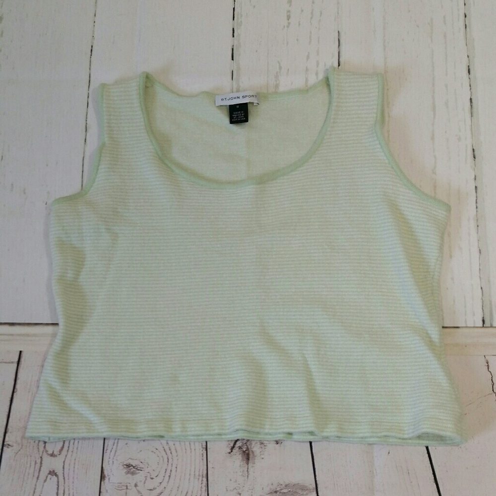 **SALE** ST. JOHN SPORT cropped sweater vest M